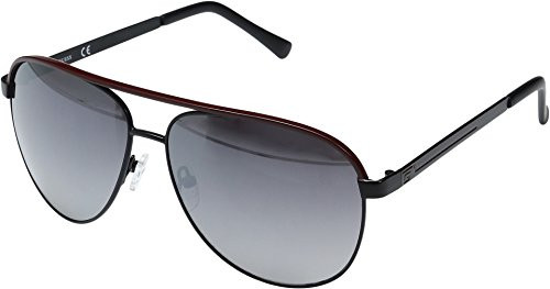 GUESS GF0172 BlackRed LineSmoke Mirror Lens One Size