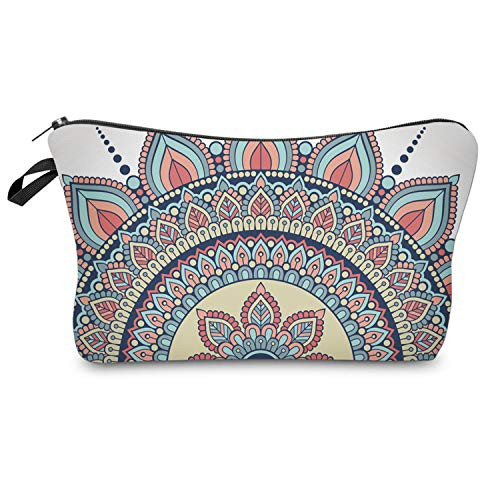 Cosmetic Bag for WomenNIUTA Adorable Roomy Makeup Bags Travel Waterproof Toiletry Bag Accessories Gifts Mandala