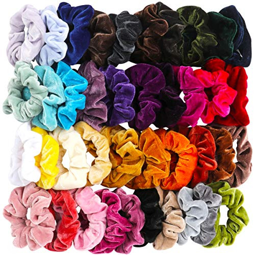 40 Pcs Hair Scrunchies Velvet Elastic Hair Bands Scrunchy Hair Ties Ropes Scrunchie for Women or Girls Hair Accessories 40 Assorted Colors 40 Pcs Hair Scrunchies Velvet Elastic Hair Bands Scrunchy Hair Ties Ropes Scrunchie for Women or Girls Hair Accessories 40 Assorted Colors