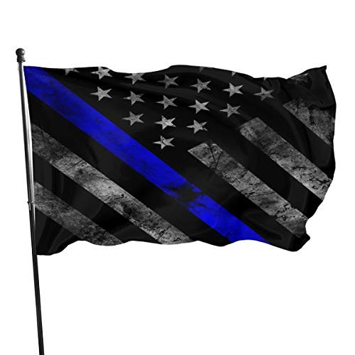 Thin Blue Line Police Flag 3x5 FT American Flag Outdoor Banner Family Banner Garden Banner