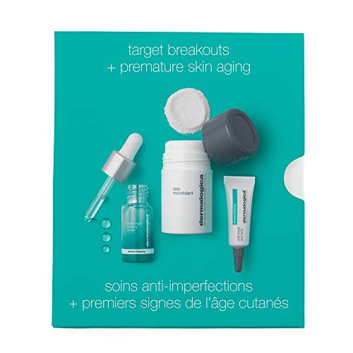 Dermalogica Clear and Brighten Kit  Anti Aging Acne Treatment Skin Care Face Serum Exfoliator for Face Acne Spot Treatment for Face