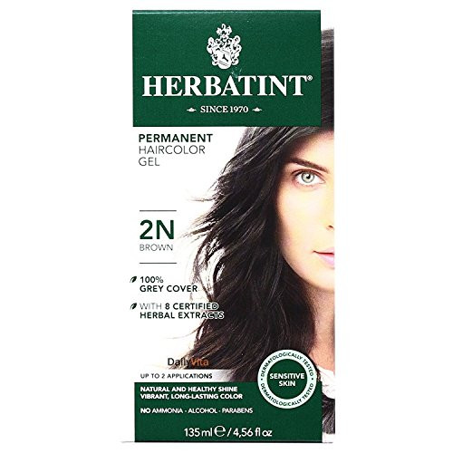 Herbatint 2N Permanent Herbal Brown Haircolor Gel Kit  3 per case