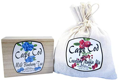 Cape Cod Tea and Muffin Mix Gifts Wild Blueberry Tea and Cranberry Muffin Mix
