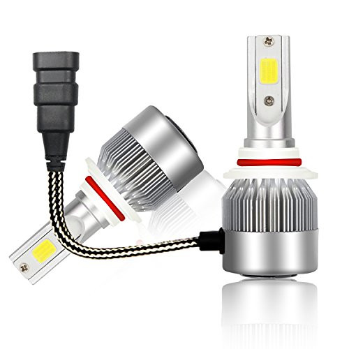 LED Headlight Bulbs Headlight bulb 9005 Hb3 All-in-One Conversion Kit Led headlights 9005 Hb3 with COB Chips 8000 Lm 6500K Cool White Beam Bulbs IP68 Waterproof