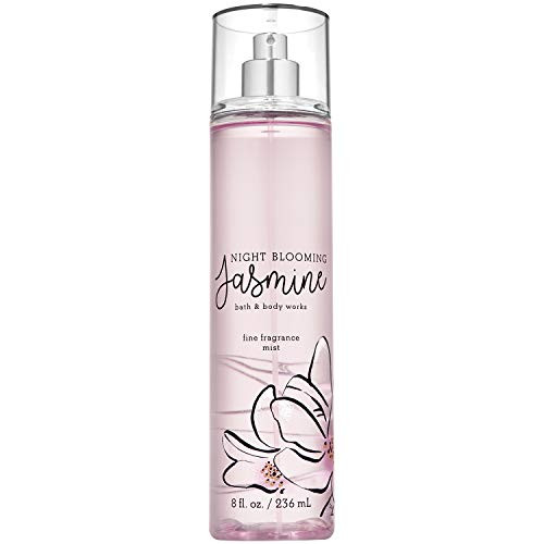 Bath and Body Works NIGHT BLOOMING JASMINE Fine Fragrance Mist 8 Fluid Ounce 2020 Limited Edition