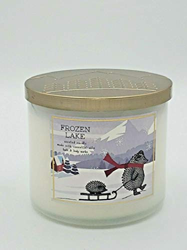 White Barn Bath  Body Works Frozen Lake Scented Candle 3 Wick Large 145 OZ