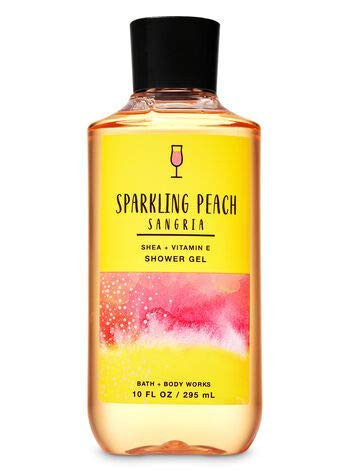 Bath and Body Works Sparkling Peach Sangria Shower Gel Wash 10 Ounce Full Size
