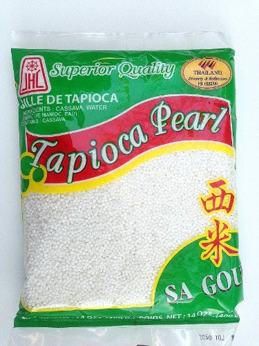 Tapioca Pearls Tapioca Balls Tapioca Pearls Small 14 Oz Bags Made From Cassava 3 Pack White
