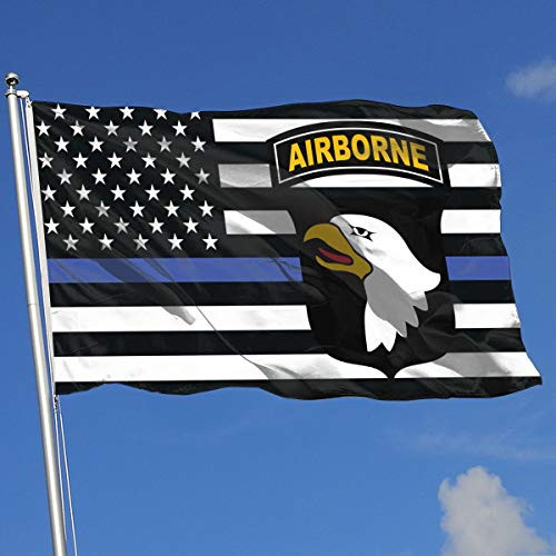 Juhucc Thin Blue Line Army 101st Airborne Division Flag 3x5 Ft American Flag Outdoor Banner Family Banner Garden Banner Black Juhucc Thin Blue Line Army 101st Airborne Division Flag 3x5 Ft American Flag Outdoor Banner Family Banner Garden Banner Black