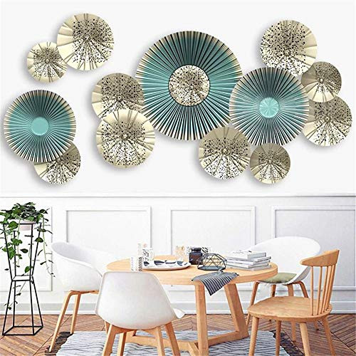 DERUN TRADING Flower Wall Decals Wall Decal Flower Blossom Wall Stickers Decor Sticker Blue Wall Decals Murals Home Decor DIY Art Decoration Black