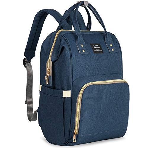 Diaper Backpack Large Capacity Baby Bag MultiFunction Travel Backpack Nappy Bags Nursing Bag Fashion Mummy Roomy Waterproof for Baby Care Stylish and Durable by Jewelvwatchro Navy blue