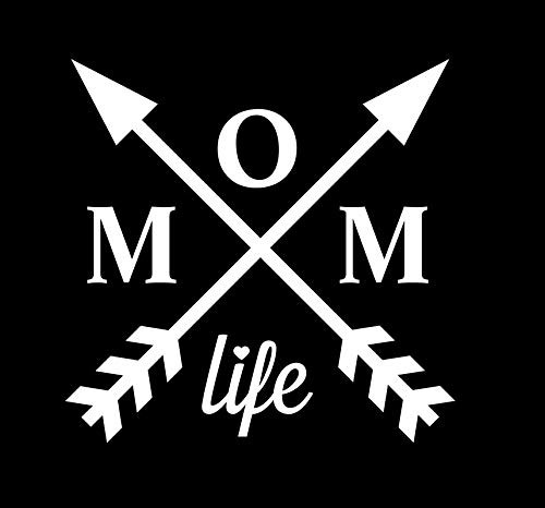 Mom Life Arrows NOK Decal Vinyl Sticker Cars Trucks Vans Walls LaptopWhite50 x 50 inNOK674