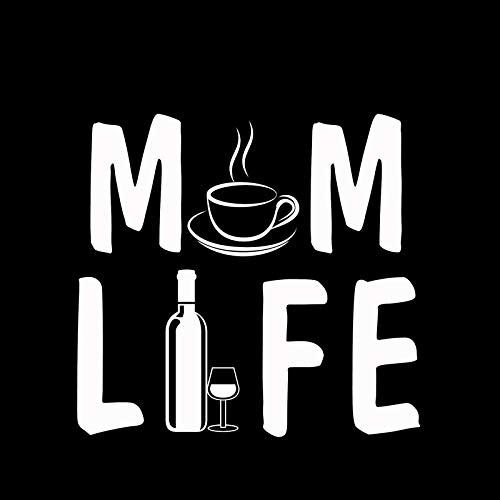 Mom Life Coffee Wine Funny NOK Decal Vinyl Sticker Cars Trucks Vans Walls LaptopWhite55 x 55 inNOK828 Mom Life Coffee Wine Funny NOK Decal Vinyl Sticker Cars Trucks Vans Walls LaptopWhite55 x 55 inNOK828