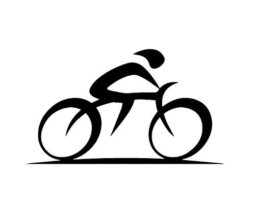 Road Biker Bike with Rider NOK Decal Vinyl Sticker Cars Trucks Vans Walls LaptopBlack50 x 30 inNOK906