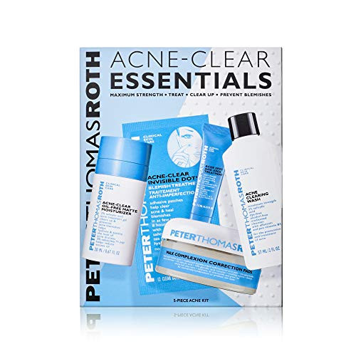 Peter Thomas Roth AcneClear Essentials 5Piece Kit Acne Treatment For Face Acne Skin Care Kit 5 ct