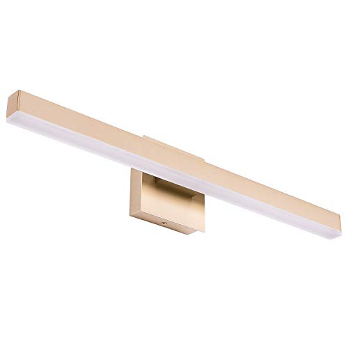 LETSUN 24in Bathroom Vanity Light Fixture 14W LED Bathroom Lighting Fixture Over Mirror Modern LED Vanity Light for Bathroom Aluminum Wall Light Rose Gold Cool White 6000K LETSUN 24in Bathroom Vanity Light Fixture 14W LED Bathroom Lighting Fixture Over Mirror Modern LED Vanity Light for Bathroom Aluminum Wall Light Rose Gold Cool White 6000K