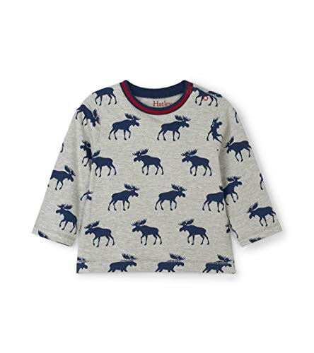 Hatley Boys Toddler Long Sleeve Graphic Tees Mouse Silhouettes 2 Years
