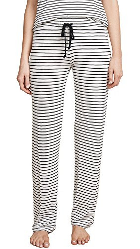 PJ Salvage Womens Sleep Pants Ivory Off White Stripe XSmall