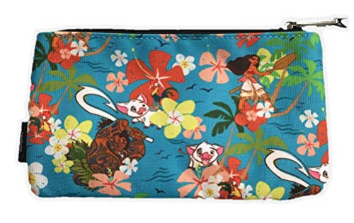 Loungefly Disneys Moana Floral All Over Print Pencil Case Standard