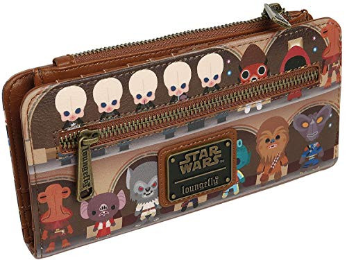 Loungefly x Star Wars Cantina Scene Bifold Wallet Brown One Size