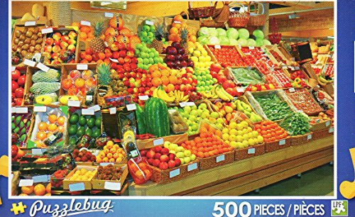Colorful Fruit Stand - Puzzlebug - 500 Pieces Jigsaw Puzzle