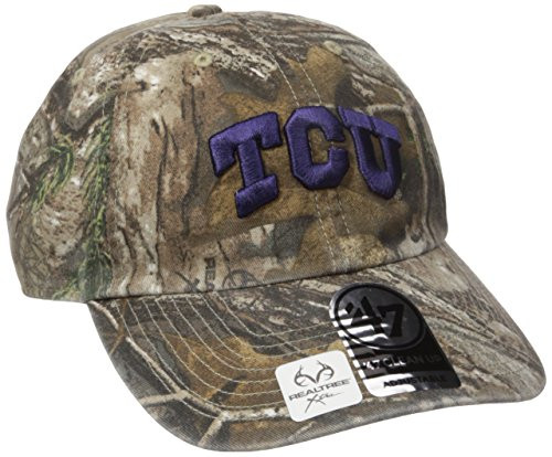 NCAA TCU Horned Frogs Realtree Clean Up Adjustable Hat One Size Realtree Camo
