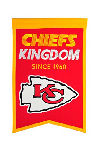Winning Streak Sports NFL Kansas City Chiefs Franchise Banner  Wall Decor for Sports Fans