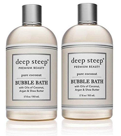 Deep Steep Bubble Bath Pure Coconut 17 Ounces Pack of 2 Deep Steep Bubble Bath Pure Coconut 17 Ounces Pack of 2