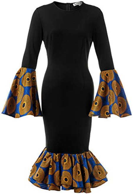 HongyuAmy Women African Print Dress Ankara Dress Dashiki Traditional Clothing XXLarge Color B HongyuAmy Women African Print Dress Ankara Dress Dashiki Traditional Clothing XXLarge Color B