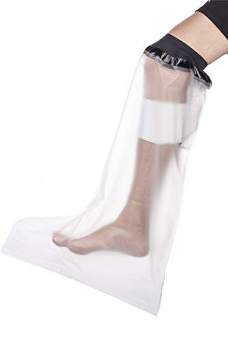 Adult Lower Leg Shower Cast Covers Waterproof Leg Cast and Bandage Protector Watertight to Keep Dry for Broken Leg Cast Shank Ankle Foot Wound and Injury