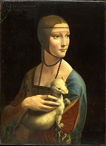 Your Canvas Creations Leonardo Da Vinci  Lady with an Ermine Size 18x24 inch Poster Art Print Wall decor