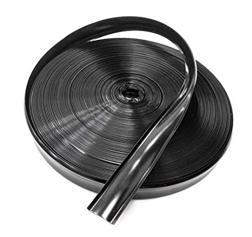 QPN Black Vinyl 58 Insert Molding Trim Screw Cover RV Camper Travel Trailer 100 ft Black