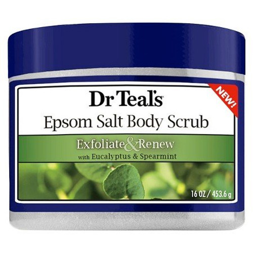 Dr Teals Exfoliate  Renew Eucalyptus  Spearmint Epsom Salt Body Scrub 16 oz
