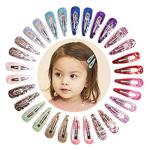 30 Pcs Girls Hair Clips Glitter Barrettes Kids Metal Snap Hair Clips Hairpins Hair Accessories for Girl Teens Kids Babies Toddlers Women 30 Pcs Girls Hair Clips Glitter Barrettes Kids Metal Snap Hair Clips Hairpins Hair Accessories for Girl Teens Kids Babies Toddlers Women