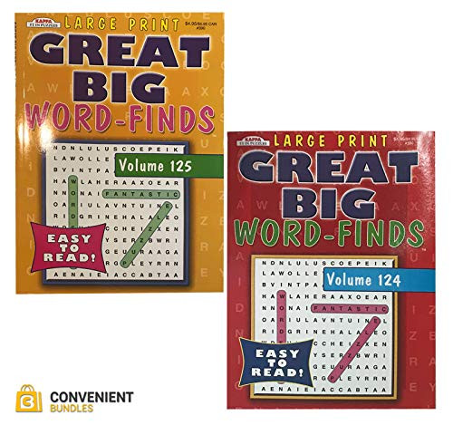 Puzzles for Adults | Adult Puzzles Word Search Large Print | Puzzle Books Bundle Set of 2