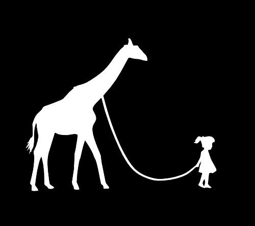 Girl Walking Giraffe Funny MKR Decal Vinyl Sticker Cars Trucks Vans Walls LaptopWhite55 x 44 inMKR1229 Girl Walking Giraffe Funny MKR Decal Vinyl Sticker Cars Trucks Vans Walls LaptopWhite55 x 44 inMKR1229