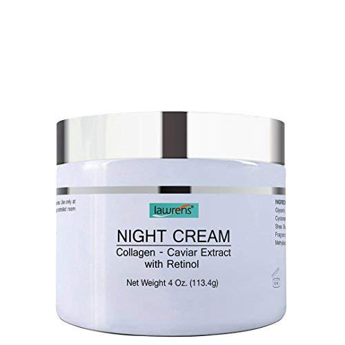 Night Cream with Collagen Caviar Extract  Retinol  repair and moisturize skin at night  4 oz