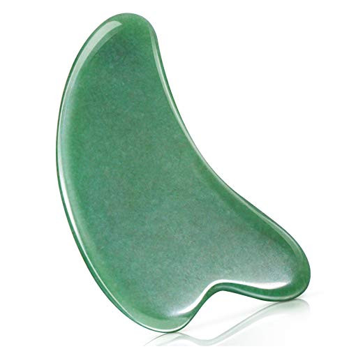 Gua Sha Tool NICEAUTY Natural Gua Sha Jade Stone Guasha Board for Facial Skincare Extended Arc Design Gua Sha Scraping Massage Tools Gua Sha Tool NICEAUTY Natural Gua Sha Jade Stone Guasha Board for Facial Skincare Extended Arc Design Gua Sha Scraping Massage Tools