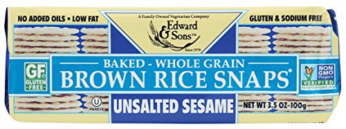 Edward  Sons Brown Rice Snaps Sesame 35 Ounce Pack