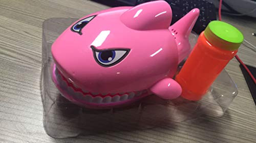 Bubble Machine Toys Automatic Bubble Blower for Kids Portable Bubble Maker 500 Bubbles per Minute with Bubble Solution Easy to Use for Parties Wedding Indoor and Outdoor ActivitiesPink shark
