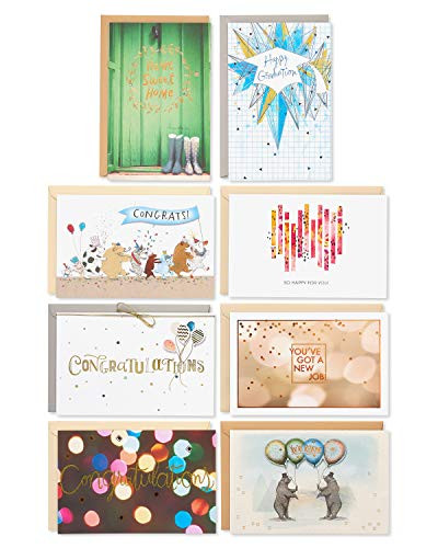 American Greetings Premium Congratulations Greeting Card Collection, 8-Count