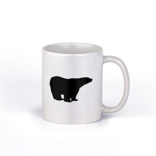 Cute Polar Bear Ceramic Coffee Mug  Polar Bear Coffee Cup  11Ounce Coffee Mug  M150