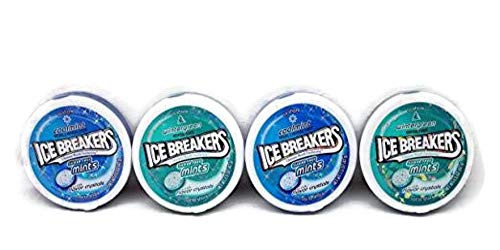 Ice Breakers Breath Sugar Free Mints 15 Oz 4 Pack  2 Coolmint 2 Wintergreen