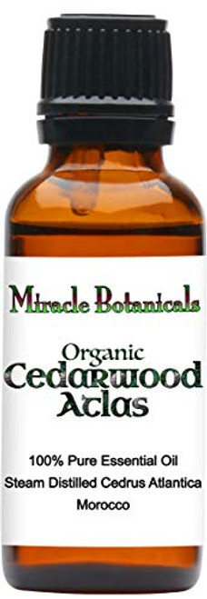 Miracle Botanicals Organic Cedarwood Atlas Essential Oil 100 Pure Cedrus Atlantica 10ml or 30ml Sizes Therapeutic Grade 30ml1oz Miracle Botanicals Organic Cedarwood Atlas Essential Oil 100 Pure Cedrus Atlantica 10ml or 30ml Sizes Therapeutic Grade 30ml1oz