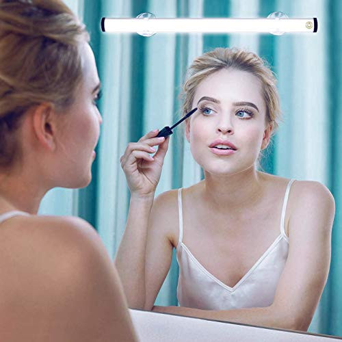 LED Makeup Lights Portable Vanity Mirror Lights  Simulated Daylight  4 Brightness Level Touch Control  Rechargeable Wireless Vanity Lights