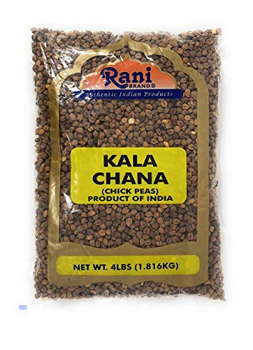Rani Kala Chana Desi Chickpeas Chana with skin 4lbs 64oz ~ All Natural  Gluten Free Ingredients  NONGMO  Vegan