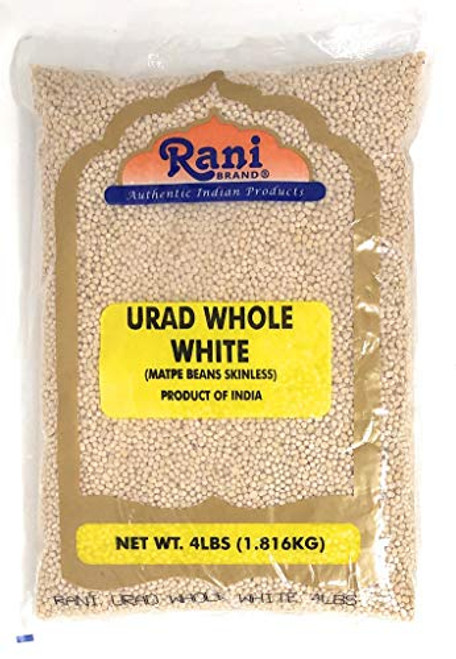 Rani Urid Urad Gota Matpe Beans Skinless Indian Lentils 4lbs 64oz ~ All Natural Indian Origin Gluten Free Ingredients NONGMO Vegan Rani Urid Urad Gota Matpe Beans Skinless Indian Lentils 4lbs 64oz ~ All Natural Indian Origin Gluten Free Ingredients NONGMO Vegan