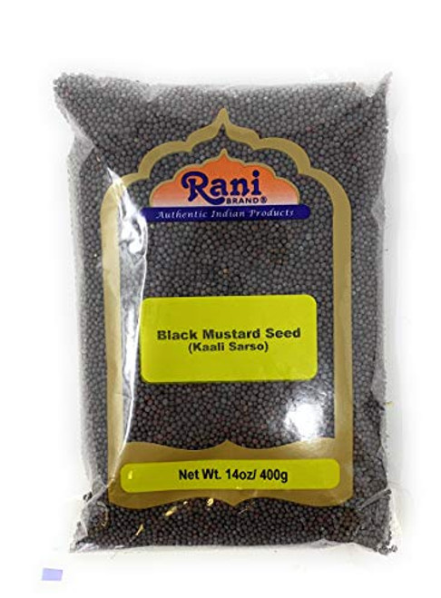 Rani Black Mustard Seeds Whole Spice Rai Sarson 14oz 400g All Natural ~ Gluten Friendly Ingredients  NONGMO  Vegan  Indian Origin Rani Black Mustard Seeds Whole Spice Rai Sarson 14oz 400g All Natural ~ Gluten Friendly Ingredients  NONGMO  Vegan  Indian Origin