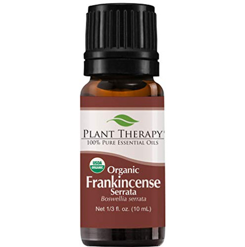 Plant Therapy Frankincense Serrata Organic Essential Oil 100 Pure USDA Certified Organic Undiluted Natural Aromatherapy Therapeutic Grade 10 mL ? oz