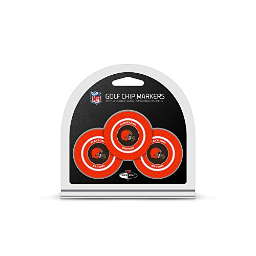 NFL Cleveland Browns 3 Pack Golf Chip Ball Markers